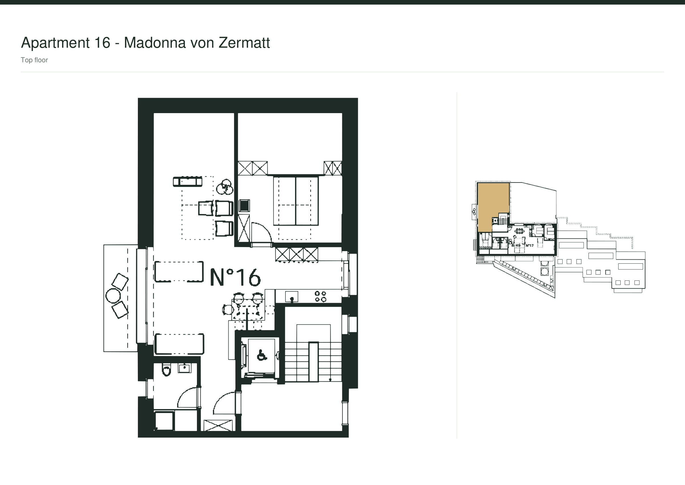 16 Madonna von Zermatt · Apartment floor plan