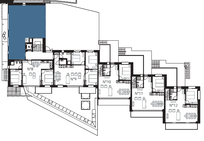 Location appartement Zermatt : situation de l'appartement Wilde Mann