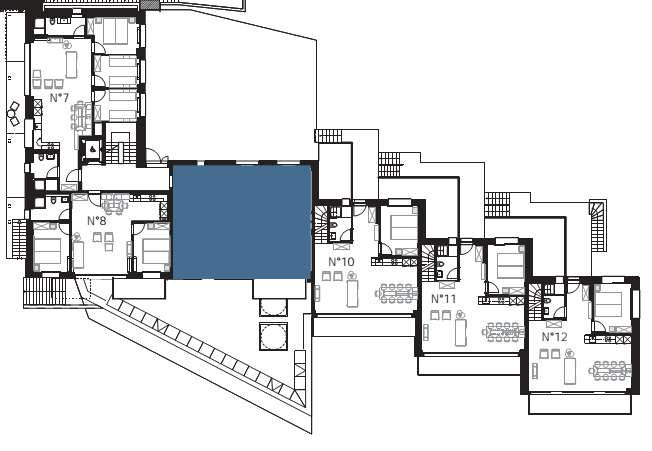 Location appartement Zermatt : situation de l'appartement Drei Einsiedler
