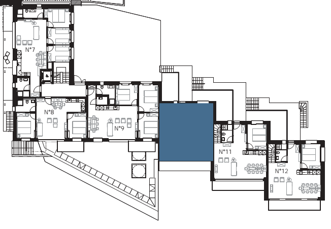 Location appartement Zermatt : situation de l'appartement Theodulpass