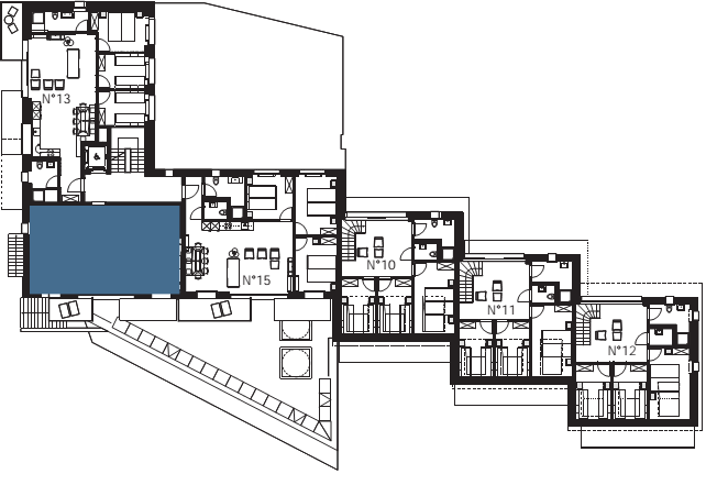 Location appartement Zermatt : situation de l'appartement Hörnli