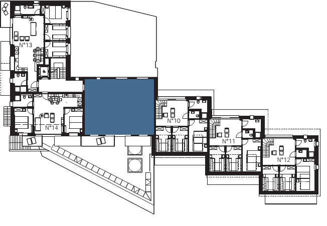 Location appartement Zermatt : situation de l'appartement Schatz am Schwarzsee